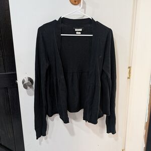 Aerie Classic Black Open Cardigan